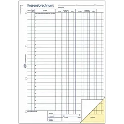 Avery Zweckform Formularbuch »Kassenabrechnung mit MwSt.« gelb, 21x29.7 cm