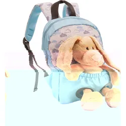 NICI Rucksack mit Plüschtier Hase 21x26cm