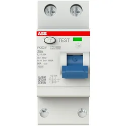 ABB FX202F-25/0.03 Fehlerstrom-Schutzschalter Typ F 2P 30mA 25 A mischfrequenzsensitiv FlexLine Push-in Technologie 2CSF202365R1250