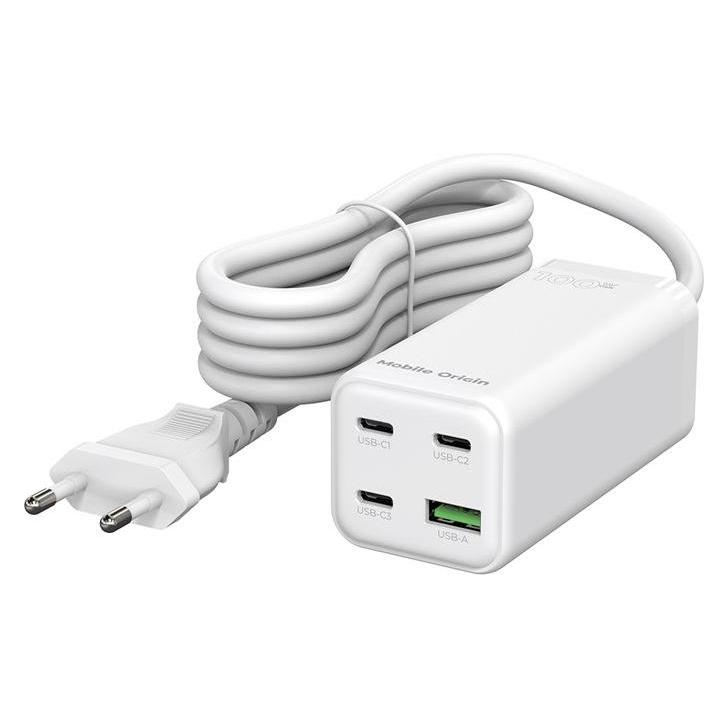 Mobile Origin Compact MultiHub Charger PW18 (100 W, 4 Ports) (MO-100CMH-PW18)