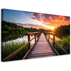 LEINWANDBILD Landschaften 80x40cm