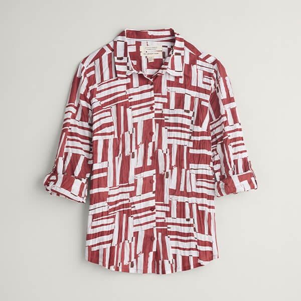 Seasalt Larissa Shirt Dune Fence Umber
