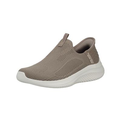 Slipper SKECHERS "Skechers Slipper Textil", Damen, Gr. 40, grau, Textil, Schuhe Slipper
