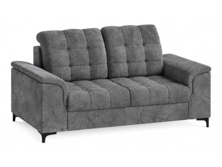 MW EURO-MEBLE 2-Sitz Sofa SNAP, Couch, Wohnzimmermöbel, Polstermöbel, Dreisitzer Sofa [Ash]