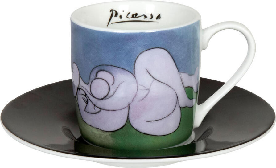 Könitz Espressokop met onderschaal Picasso-collectie La Siesta, Porselein, 85 ml