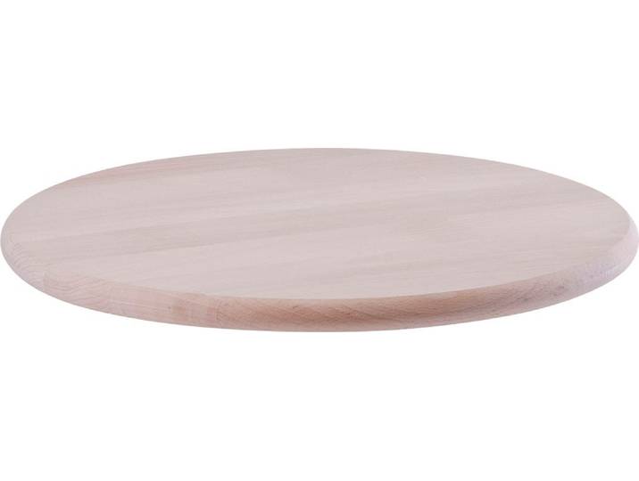 Servierteller ZELLER PRESENT Drehkabinett , beige (natur), H:4,2cm Ø:36cm, Massivholz, Servierplatten, Servierteller, aus Buchenholz gefertigt, mit Drehfunktion