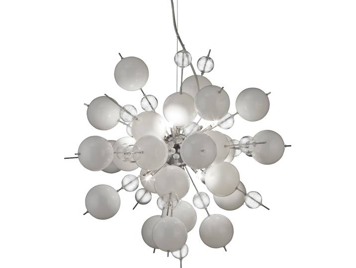 Näve 7026423 Lampe à suspension - Boule de verre ; Douille : G9 ; Couleur : Transparent