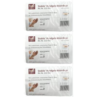 Bort Stabilo Handg GR2 HAU x3 3x1 St Bandage(s)