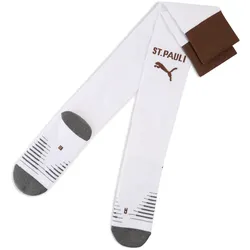 PUMA FC St. Pauli Mesh and Cuff Stutzenstrümpfe 02 - PUMA white/espresso brown 47-49