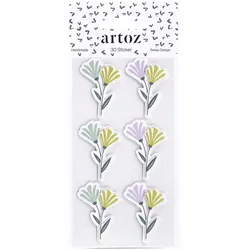 artoz Sticker Blumen 3D