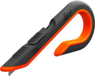 Kartonöffner Slice, Länge 4,1 cm, 3-stufig, manueller Einzug, orange