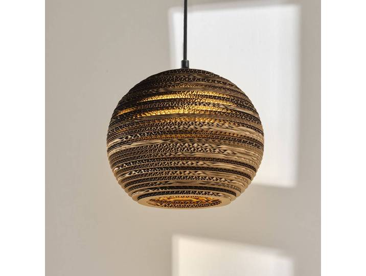 OSRAM Hängelampe BALL, dimmbar, braun / rost, für Wohn- / Esszimmer, Papier / Lunolit / Lunopal, Pendelleuchte