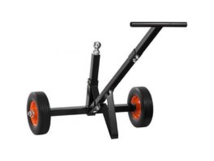 VEVOR Rangierhilfe Anhänger, Anhängerwagen, 272 kg Stützlast, 42 & 56cm einstellbare Höhe, 47,3mm Kupplungskugel, 254 mm Vollgummireifen, zum Bewegen von Wohnmobil-Bootsanhängern