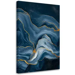 LEINWANDBILD Abstraktion Meer Stein Glamour 40x60cm