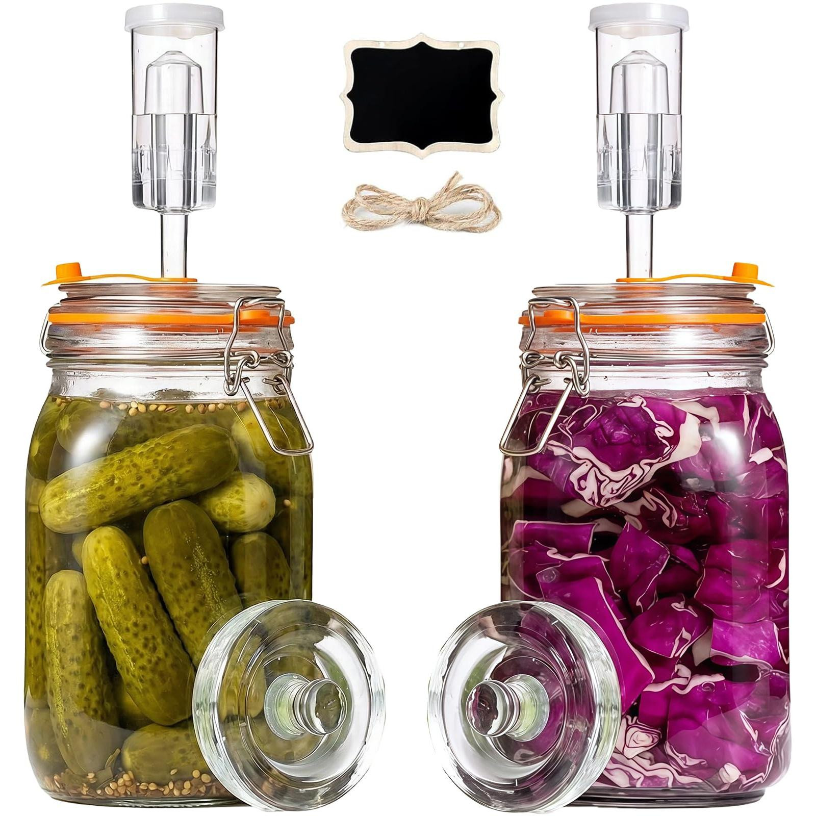Dripio Gistingsset met gistingsventiel en gewicht, 2x 1,5 liter