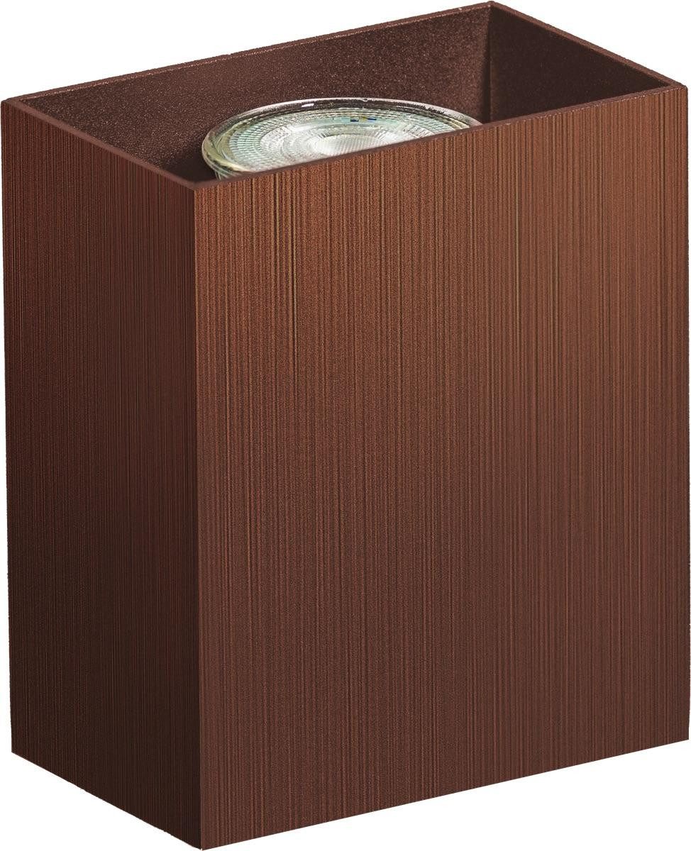 ETH Wandspot Minke up or down wandlamp 1x GU10 - brons