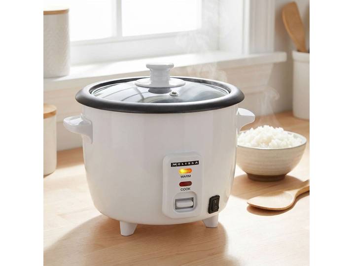Reiskocher mit Dampfgarereinsatz 0,6L 300W, weiss