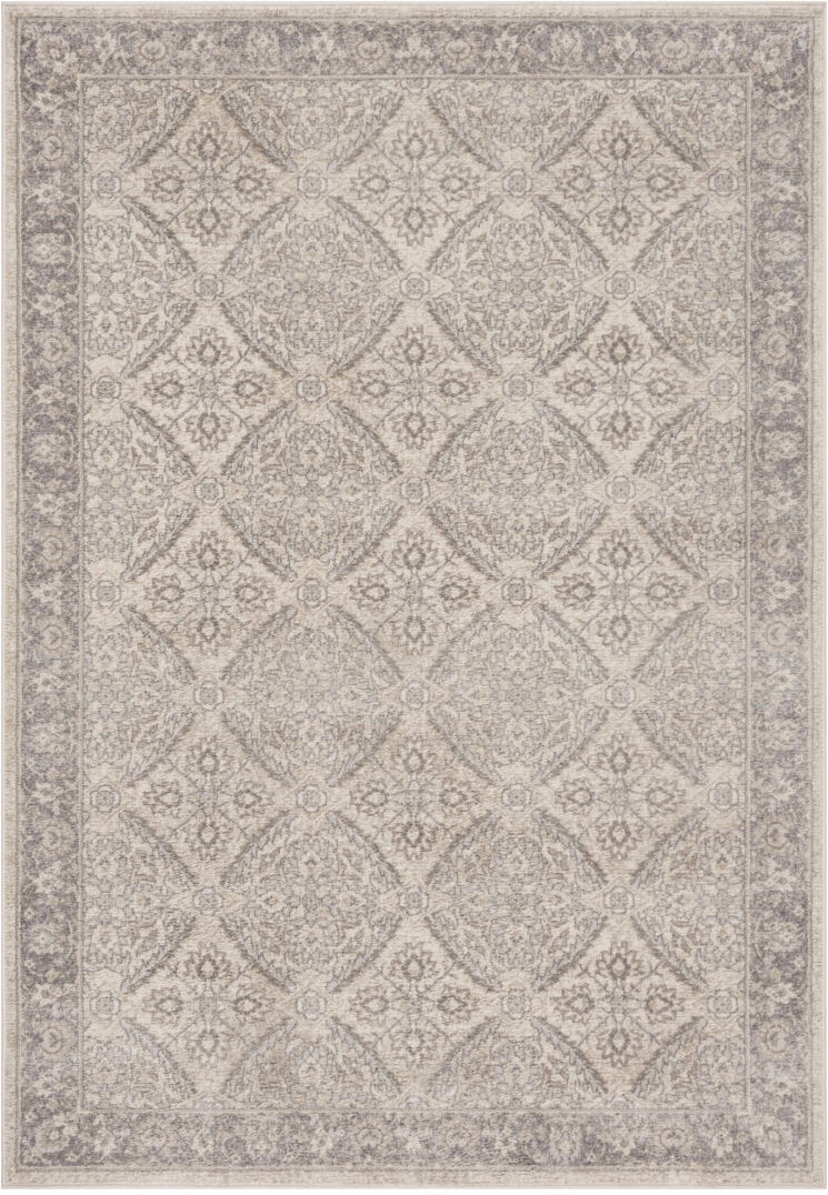 Bloomsbury Market Westminster Oriental Area Rug Cream;Gray Rectangle 160 x 229 cm