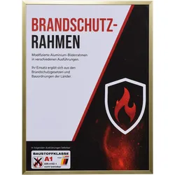 effect Brandschutzrahmen Profil S2 - A1 Gold / Museumsglas UV 70 / 70 x 70