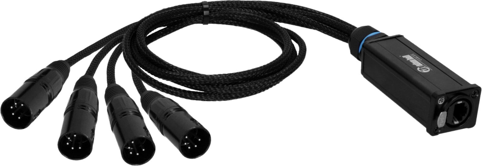 Adam Hall Cables 4 Star Catbox Xm5 - Audio & Dmx Adapter 5-Pol Xlr Male X Cat.6a