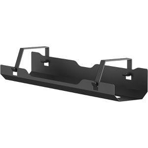 Neomounts Kabelwanne ADS07-ADS07-122BL, schwarz, zum Anschrauben, aus Metall, abklappbar 60 cm