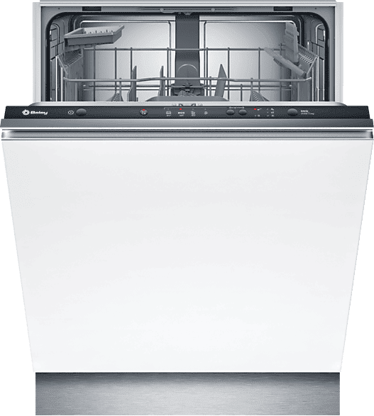 Lavavajillas integrable - Balay 3VF304NP, 12 servicios, 4 programas, 60 cm, InfoLight, Motor Extrasilencio, Inox Panelable