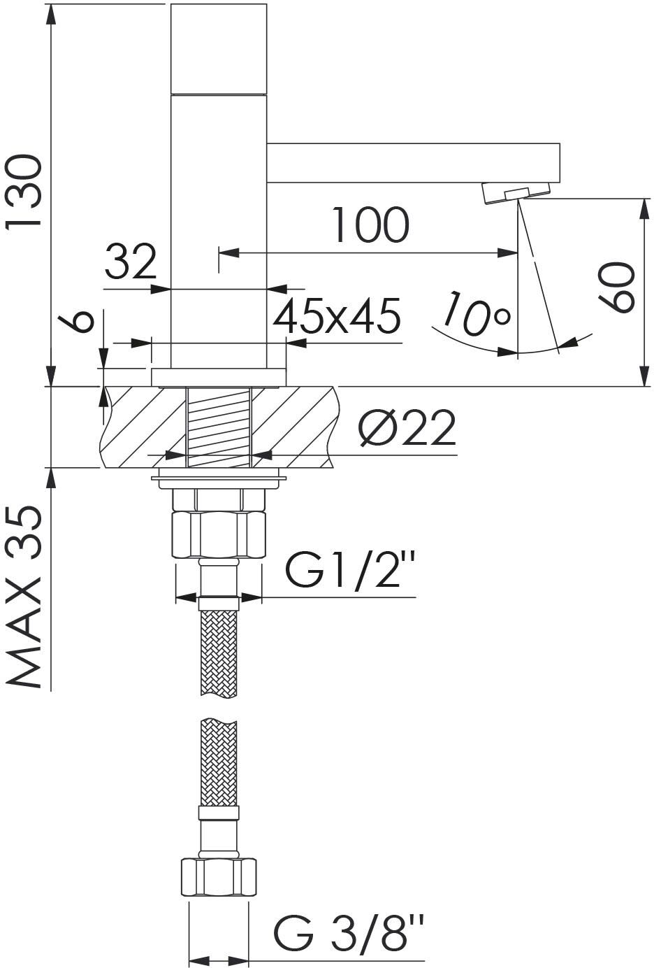 Steinberg Serie 160 Kaltwasser Armatur