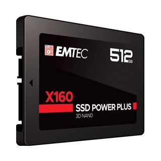 512GB EMTEC X160 SSD Power Plus 2.5" (6.4cm) SATA 6Gb/s 3D NAND (ECSSD512GNX160)