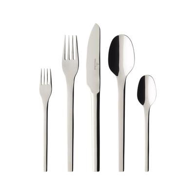 Besteck-Set VILLEROY & BOCH "Tafelbesteck V&B Tools 30er Set silber", silber, Essbesteck-Sets
