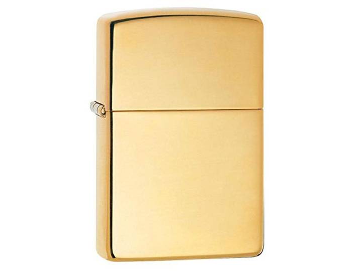 Zippo 254B JIM BEAM benzine-aansteker, messing, hoogglans gepolijst
