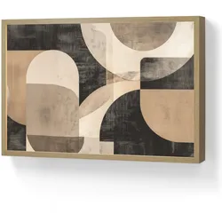 WANDLEUCHTE MIT AKKU Abstrakt - Formen - Modern - Beige Beleuchtung 60x40 cm Wandlampe