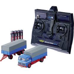 Carson Modellsport 500504157 MB 1620 Plane mit Anhänger 1:87 RC Modellauto Elektro LKW inkl. Akku, Ladegerät und Senderbatterien