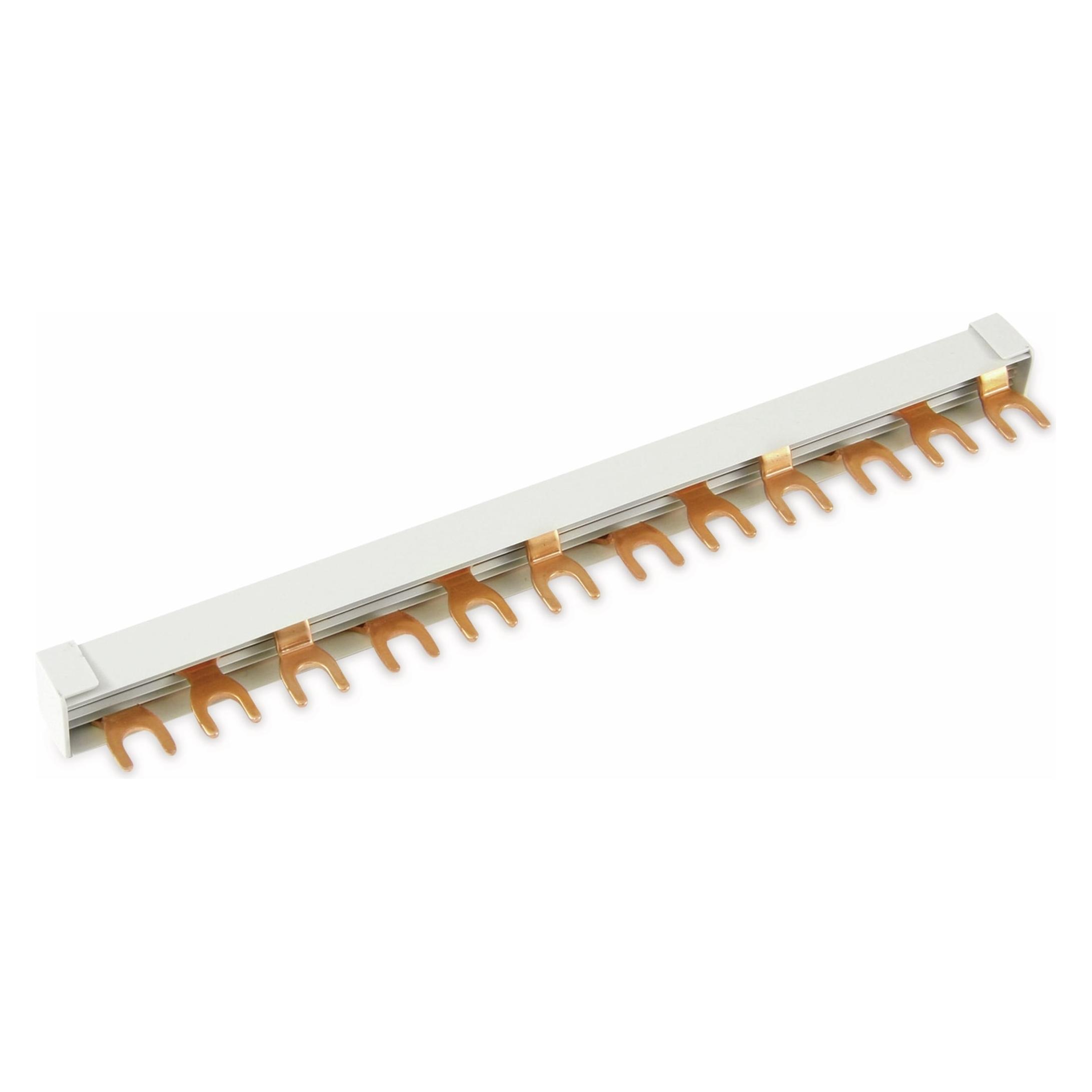 Pollmann Phasenschiene 3ph 17,8mm 210mm 10qmm 100A Gabel isoliert (2213307)
