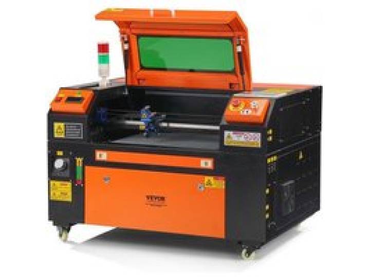 VEVOR 50 W CO2-Lasergravierer, 300x500mm, 500mm/s Laserschneidmaschine mit 2-Wege-Pass-Air-Assist, kompatibel mit LightBurn, CorelDRAW, AutoCAD, Windows, Mac OS, Linux, für Holz, Acryl, Stoff