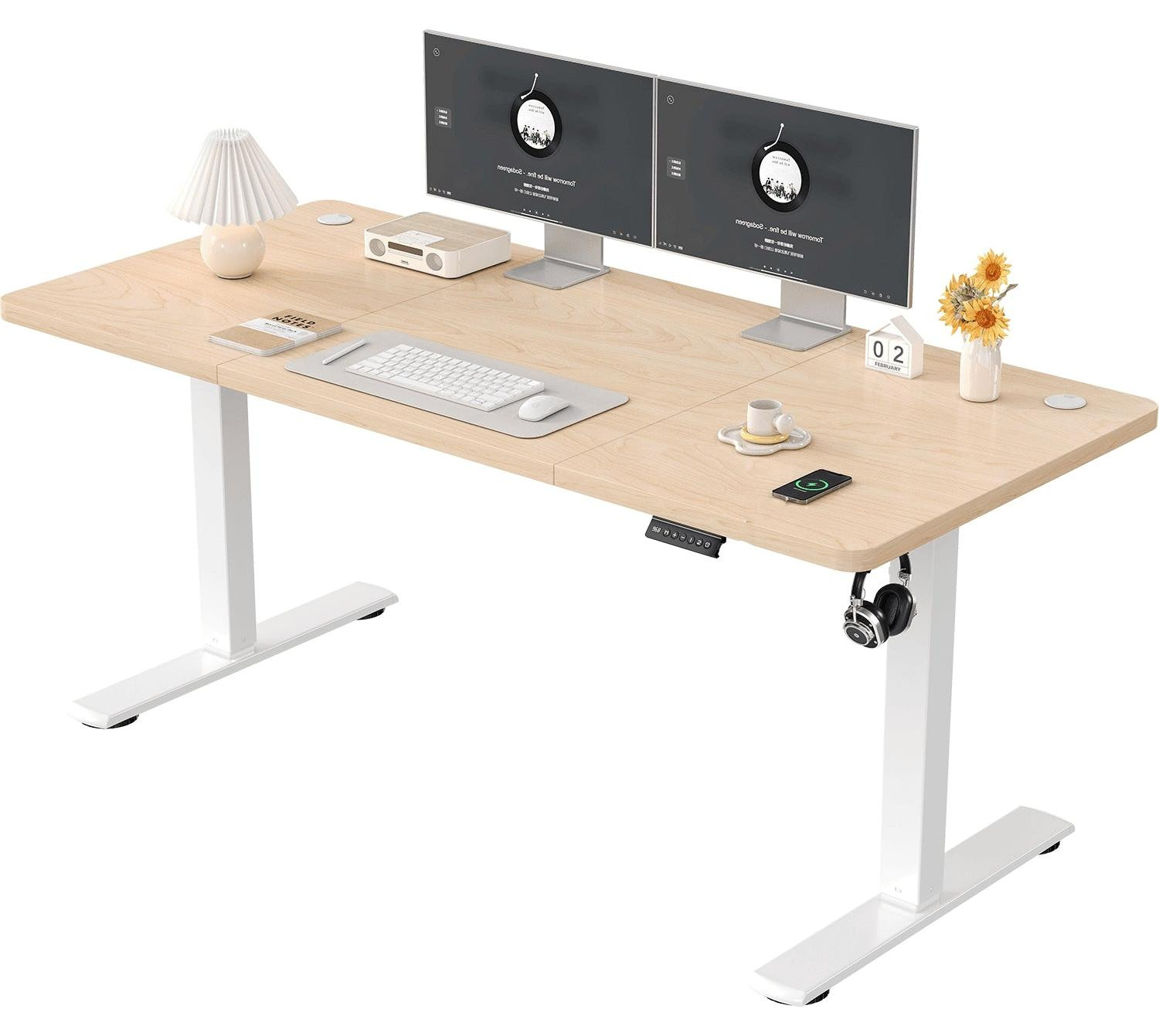 Selius Ergonomisch Zit-Sta Bureau met Hoogteverstelling voor Thuiswerkplek