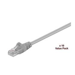 MicroConnect V-UTP501VP RJ45 Patchkabel 1 m Grau 10 St.