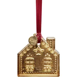 Annual Holiday Lebkuchenhaus Weihnachtsdekoration gold