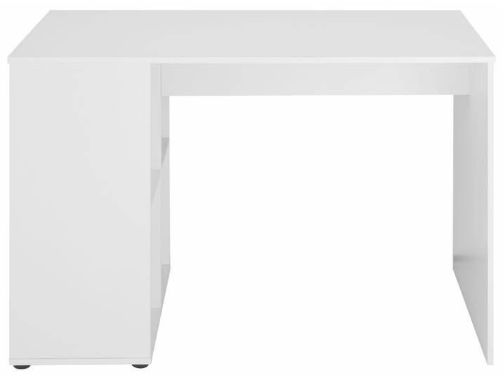 Schreibtisch FMD Gent , weiss (weiß), B:117cm H:75cm T:73cm, Tische, Schreibtisch, mit 4 seitlichen Fächern