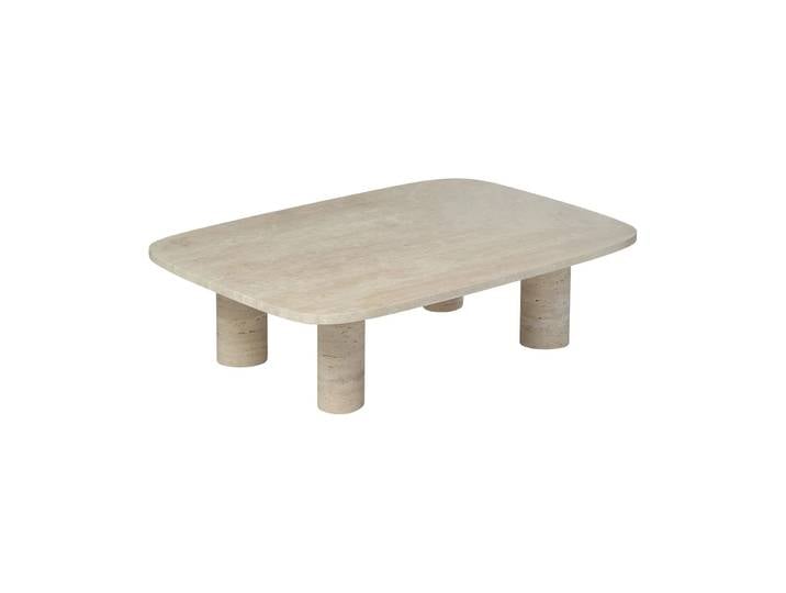 blomus Table basse Volos L 100x70 cm Travertine