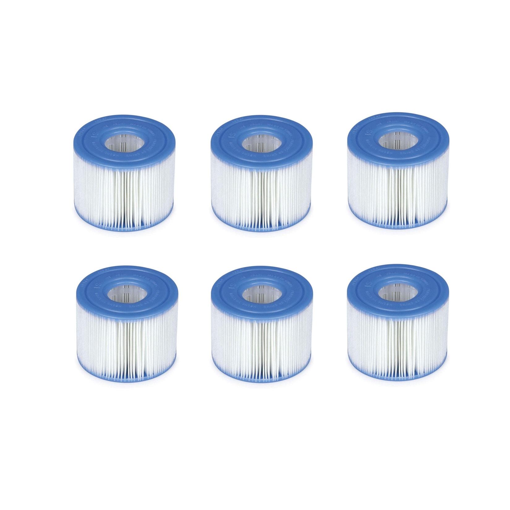 INTEX 29011 Typ S1 PureSpa Easy Set Ersatzfilter für Pool Spa Whirlpool 6 Stück