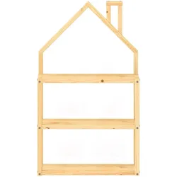 Idimex, Kinderregal, Regal LENISE in Hausform – Weiss (83 x 24 x 140 cm)