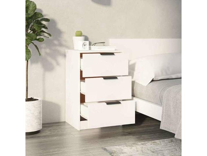 Petite Table intérieure - Table de chevet Blanc 40x36x65 cm - design élégant(58051)