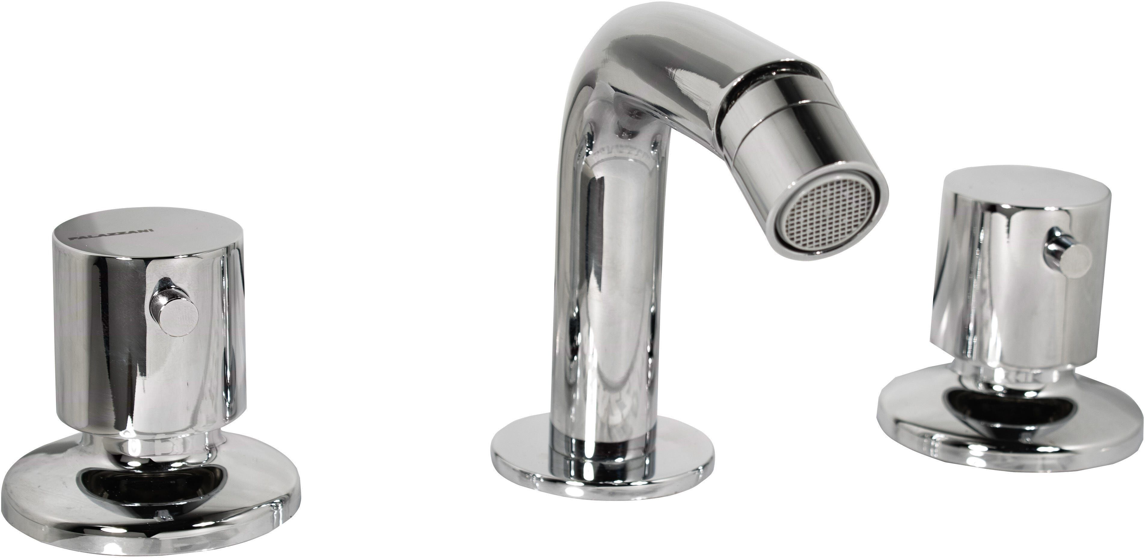 Palazzani GRUPPO BIDET 3 FORI  MINIMALISTA CROMO MECCANISMO A VITONI