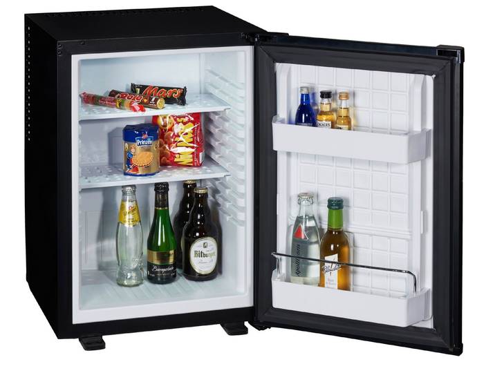 PKM Kühlschrank MC40E, 56 cm hoch, 40 cm breit, Vollraumkühlschrank, Mini Kühlschrank