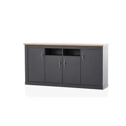 Sideboard  Calella , grau , Maße (cm): B: 200 H: 104 T: 44.0