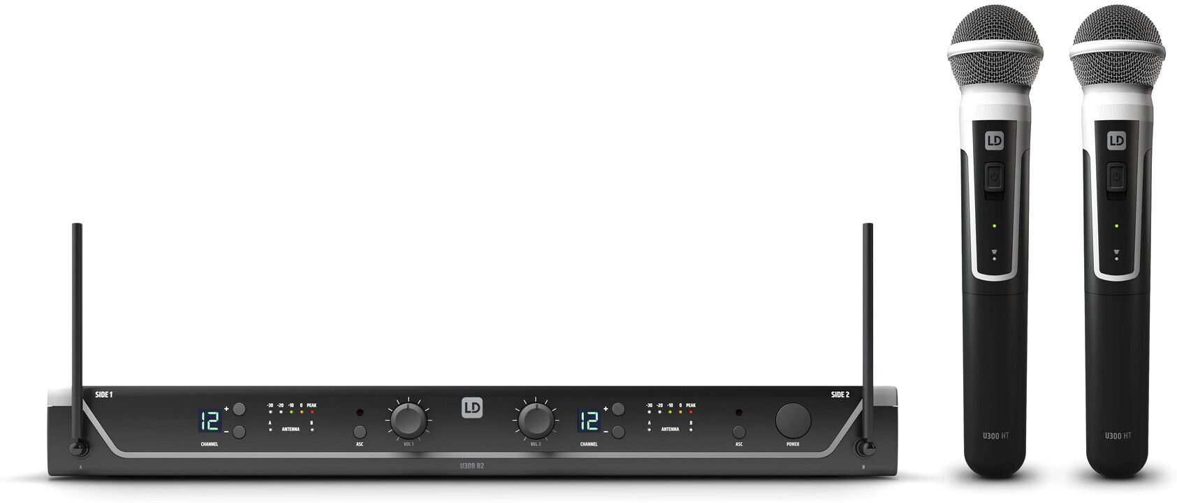 LD Systems U308 Hhd 2 - Dual-Funkmikrofon System Mit 2x Handmikrofon