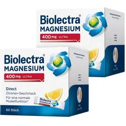 Biolectra® MAGNESIUM 400 mg ULTRA Direct Doppelpack 2X60 St