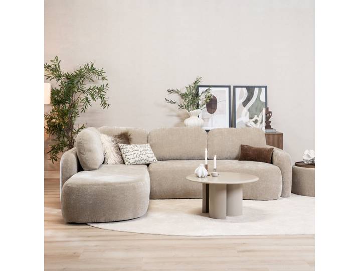 Bronx71 Ecksofa Vienna Chenille taupe links