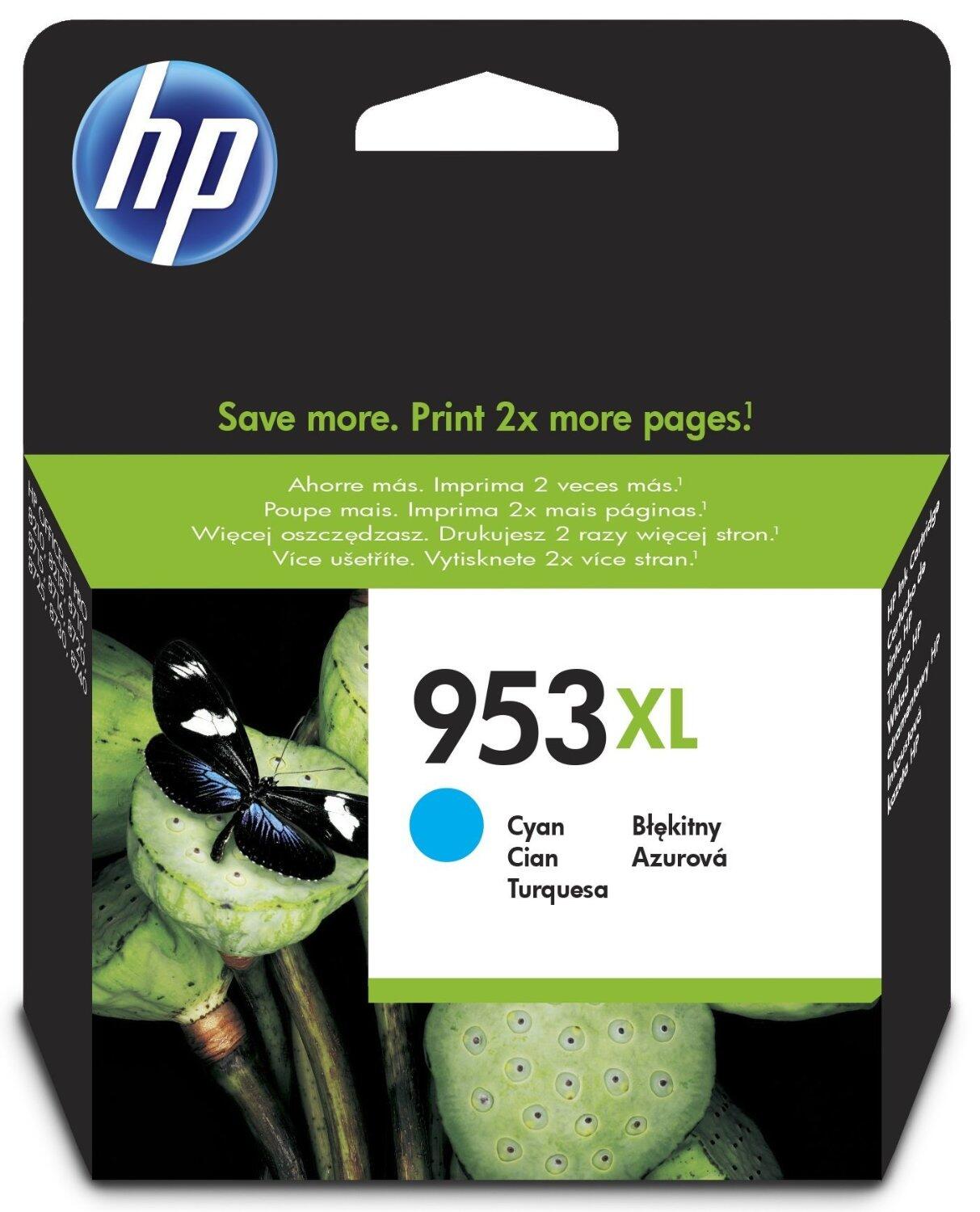 HP Inc. HP Original 953XL Druckerpatrone - cyan (F6U16AE) F6U16AE#BGX