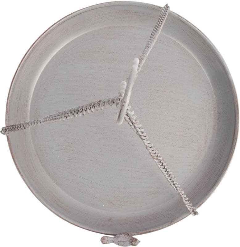Vogeltränke ESSCHERT DESIGN "Vogeltränke Metall", grau, B:30,4cm H:5,8cm T:30,4cm, Eisen, Haustiertränken, Vogeltränke grau Einheitsgröße